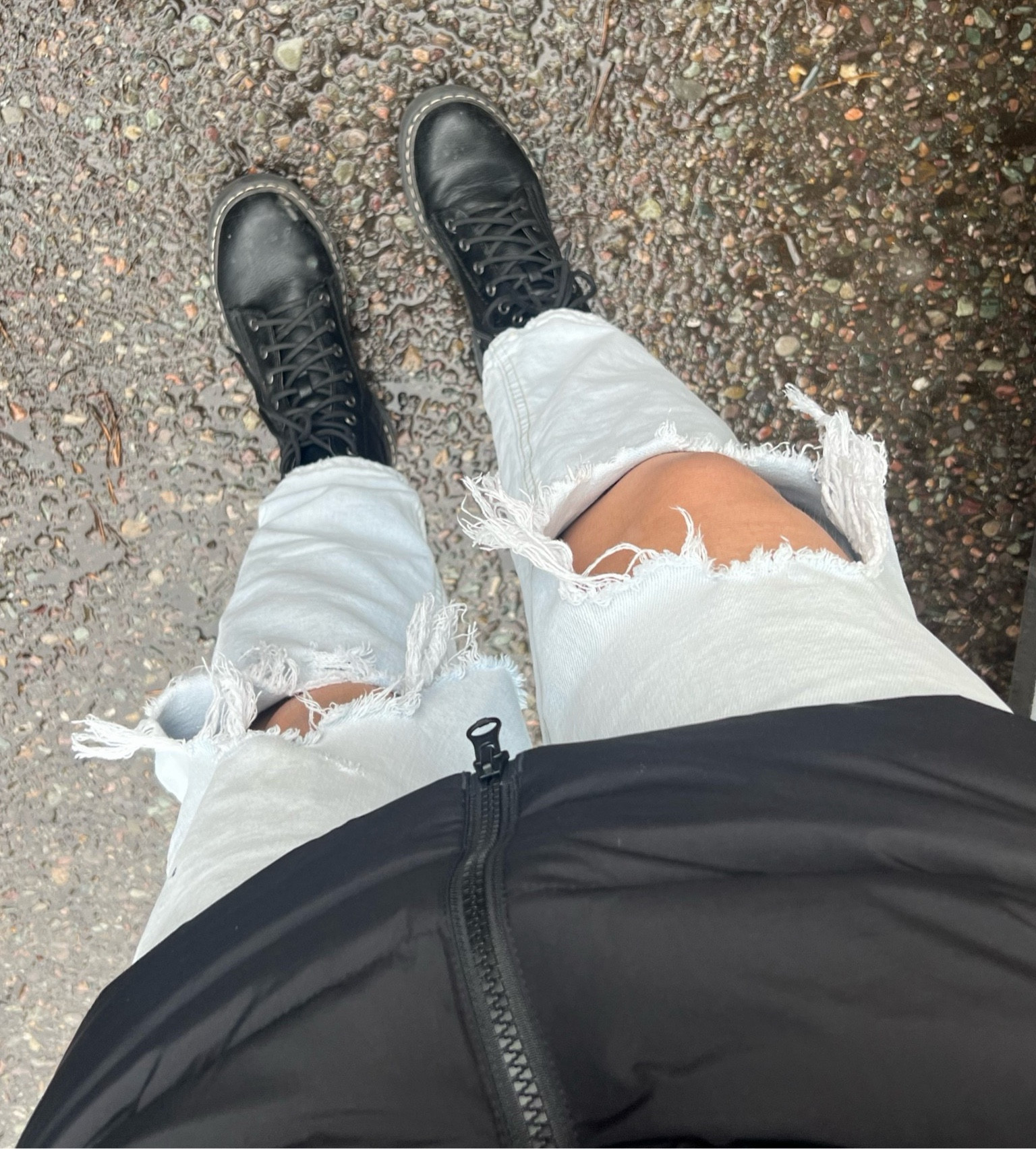 Outfit for a rainy day! 

Alternative style, alternative fashion, ripped jeans, combat boots



#LTKstyletip