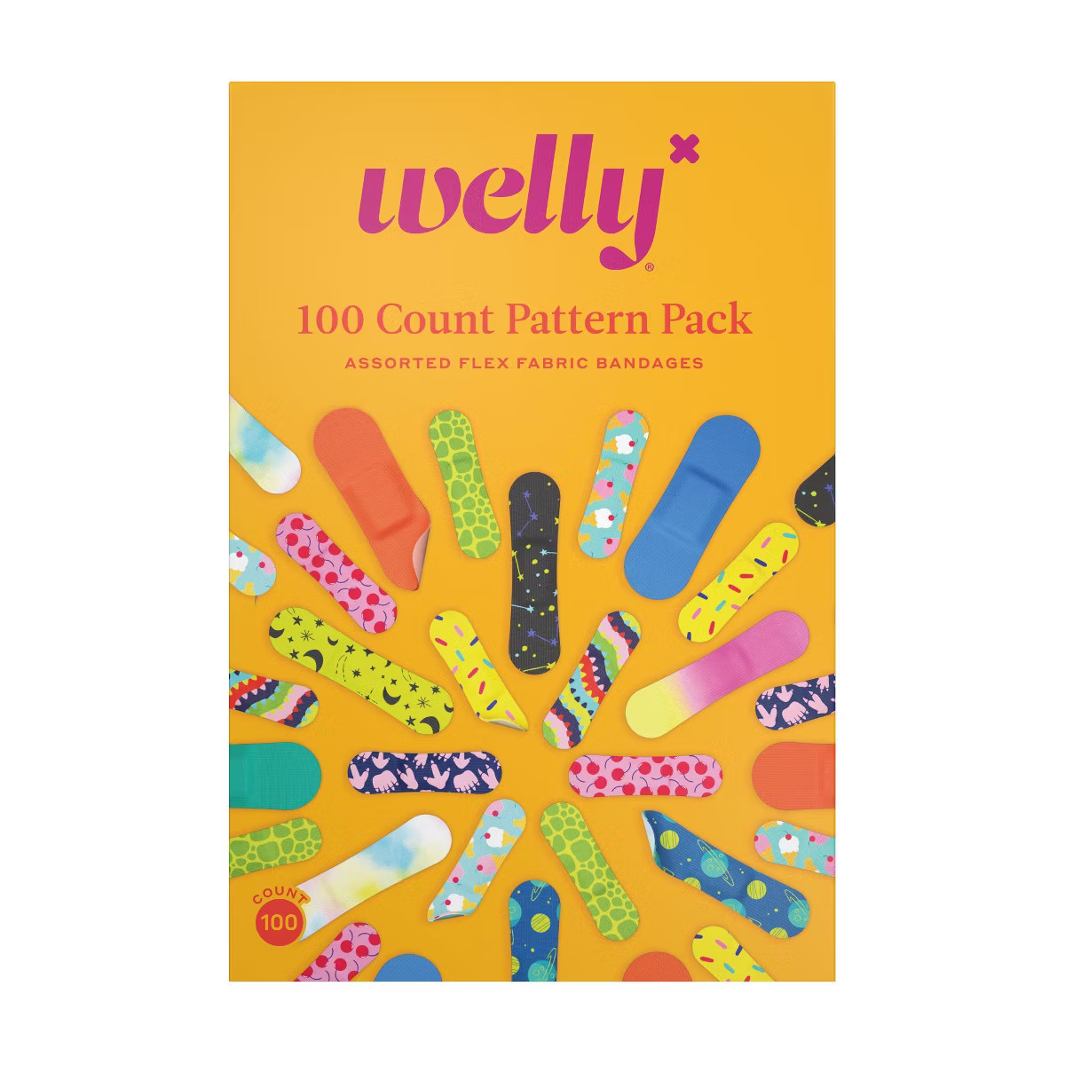 Welly Flex Fabric Assorted Bandage Pack Refills - 100ct | Target