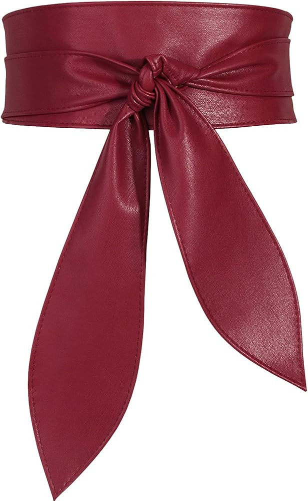 Earnda Womens Fashion Obi Belt Wrap Wide Cinch for Dress Solid Color Belts | Amazon (US)