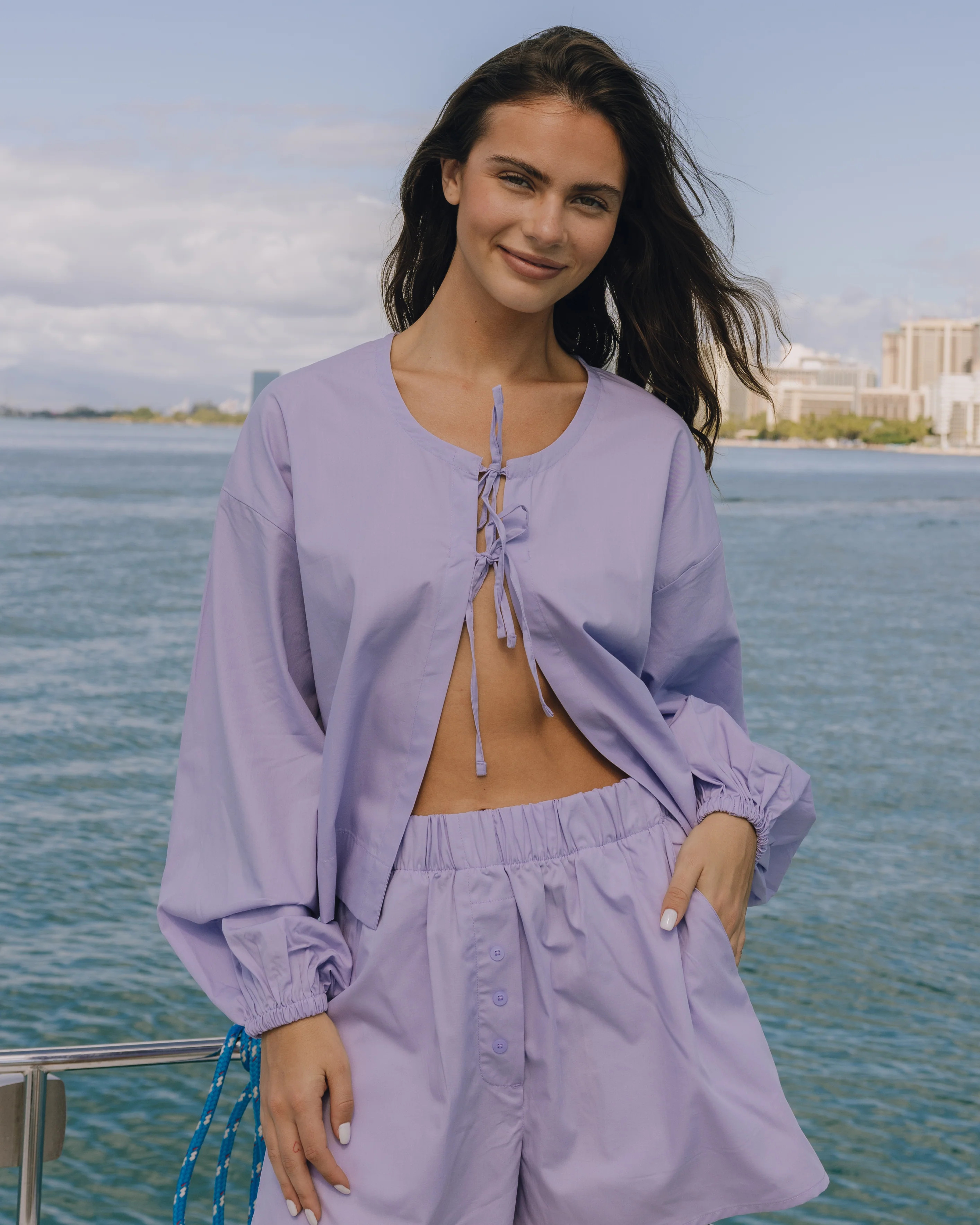 Poplin Tie Top - Wink | Daily Drills