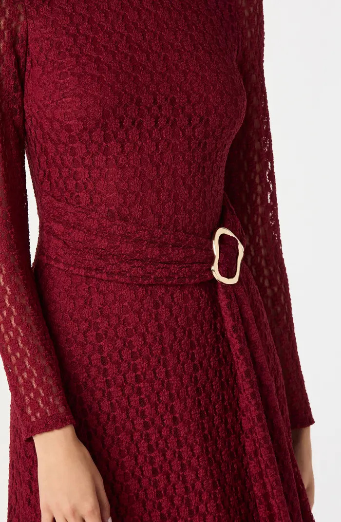 ASTR the Label Long Sleeve Lace Midi Dress | Nordstrom | Nordstrom