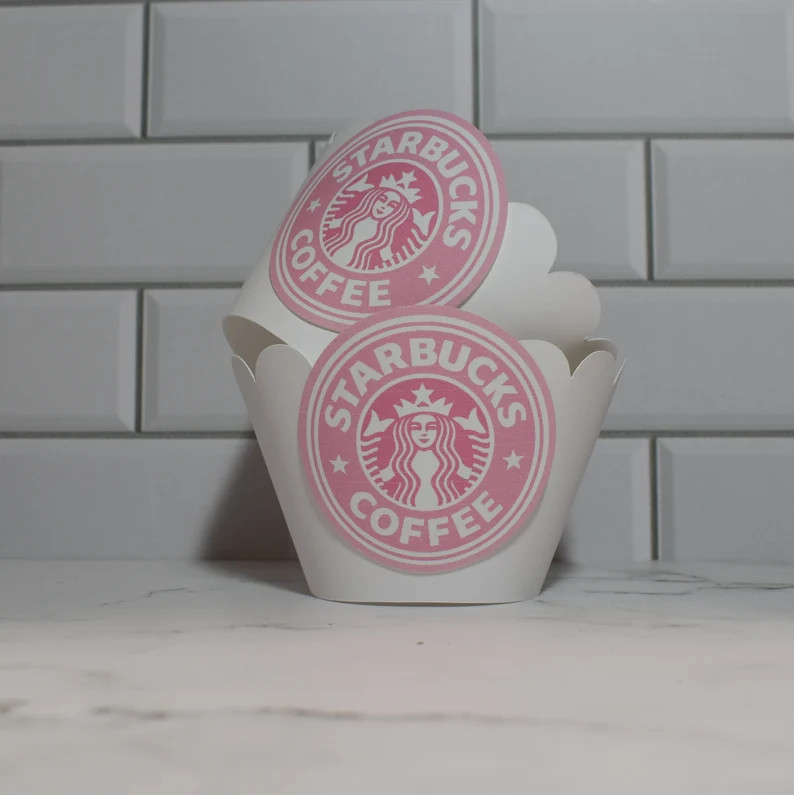 Starbucks Coffee Cupcake Wrappers... Fully Assembled...set of 12...starbucks Birthday, Coffee Par... | Etsy (US)