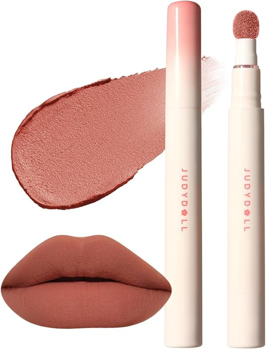JUDYDOLL Matte Lip Cream, Smooth & Long-Lasting Velvet Lip Gloss, Red Lip Mud Non-fading Non-stic... | Amazon (US)