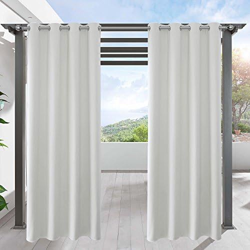 LIFONDER Patio Blackout Outdoor Curtains Waterproof - Heavy Eyelet Top Thermal Insulated Drape Pa... | Amazon (US)