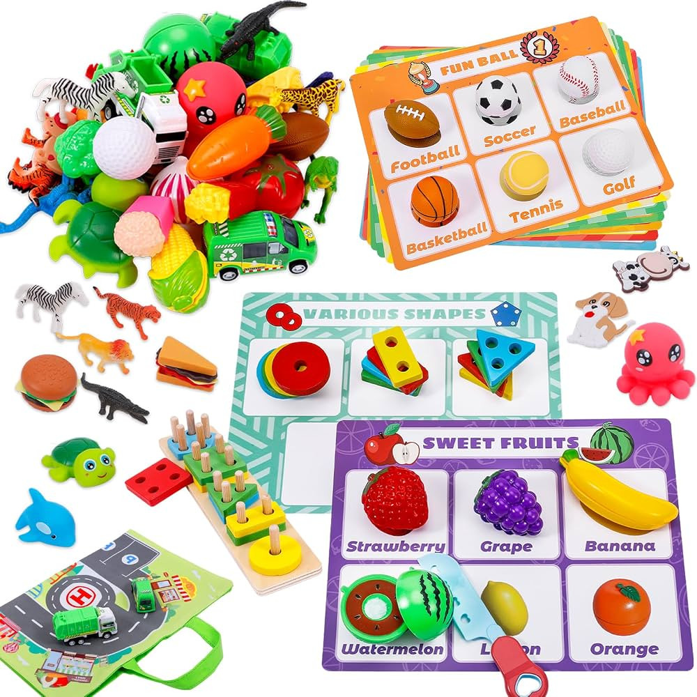 Esjay Sorting Toys for Toddlers, Montessori Toys Preschool Learning Activities, Fine Motor Skills... | Amazon (US)