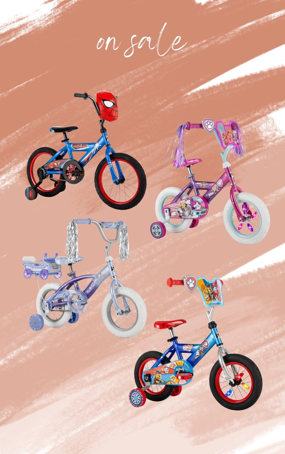 🚨On Sale Now‼️

Huffy 12” youth boys & girls character bikes @Walmart, perfect to grab one early as a Christmas present! 🛍️🎄

Linking them here 🔗🤩