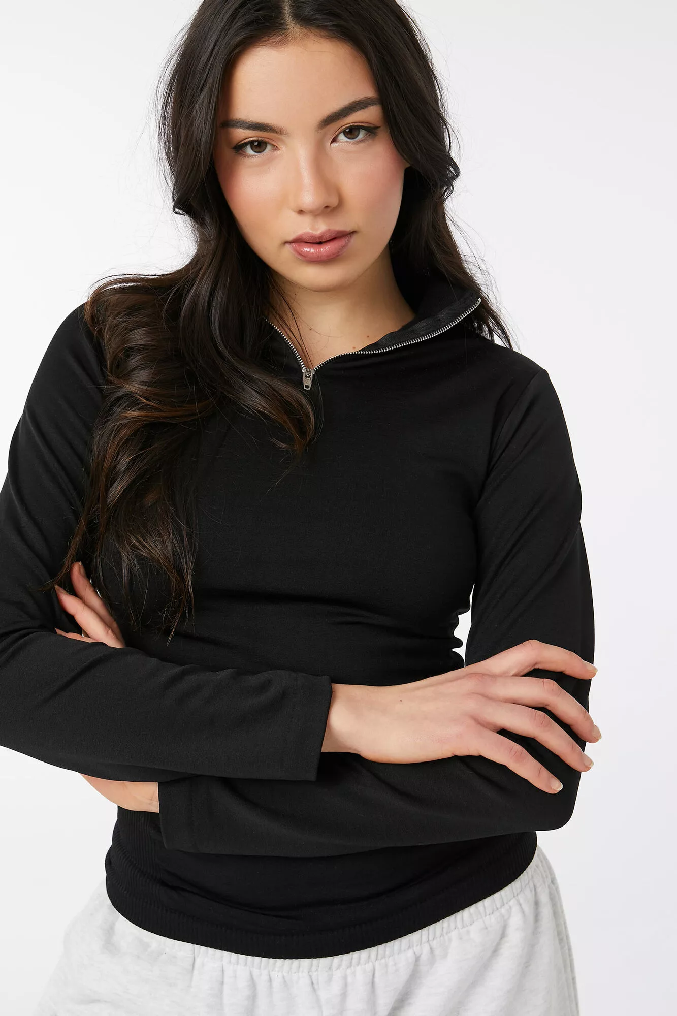 Fleece-Lined Mock Neck Top curated on LTK