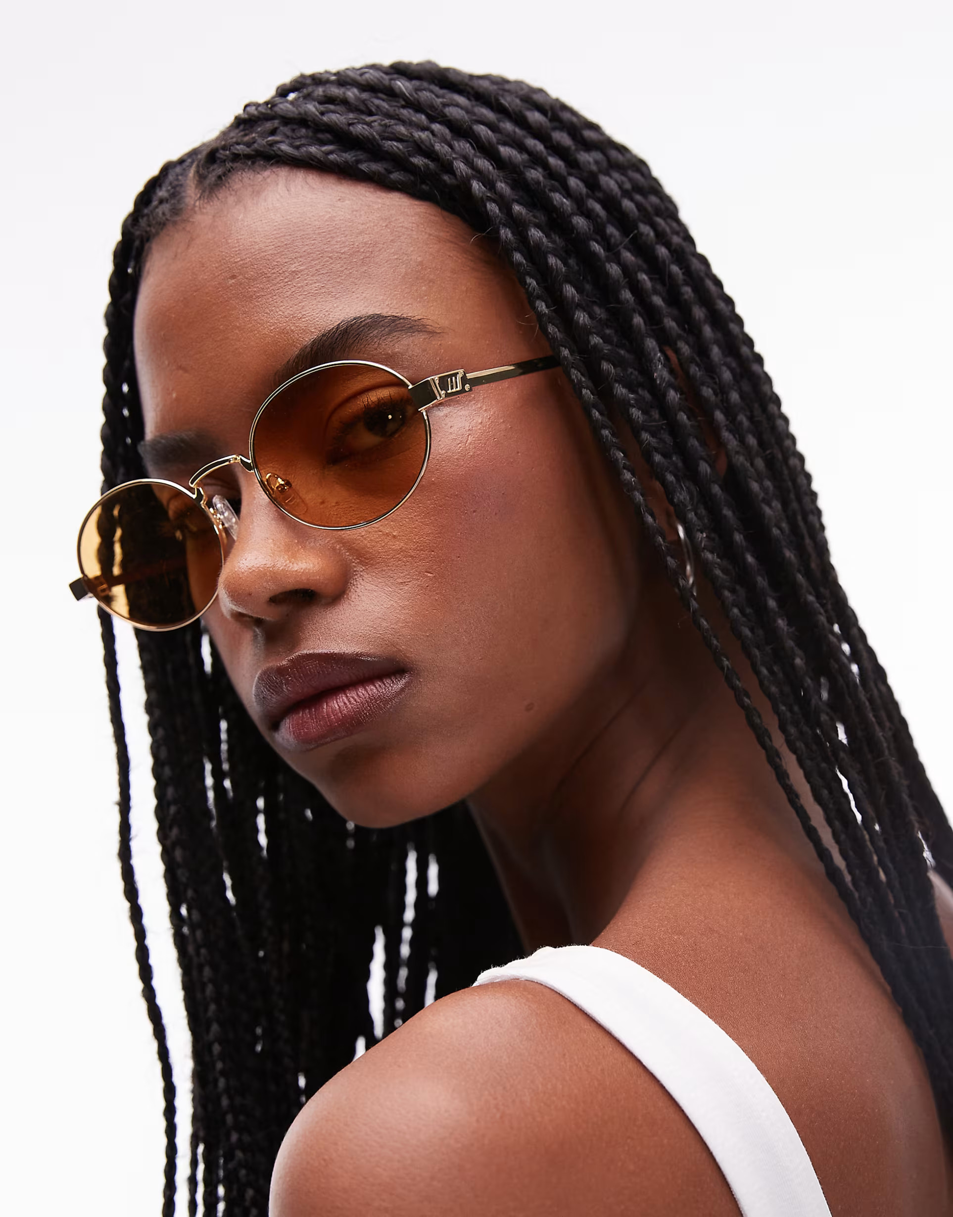 Le Specs posedion deux round metal sunglasses in gold | ASOS (Global)