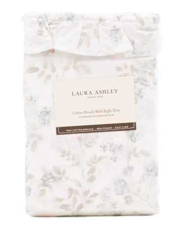 2pk Cotton Floral Pillowcases | TJ Maxx