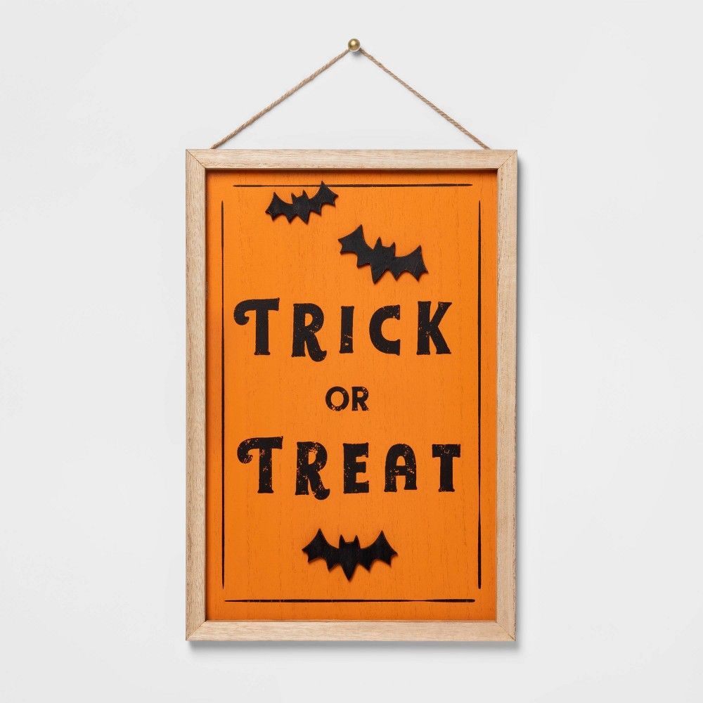 Halloween Falloween Trick or Treat Halloween Wall Sign - Hyde & EEK! Boutique | Target
