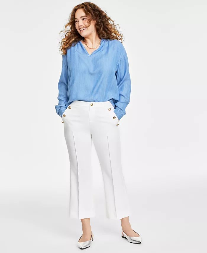 On 34th Women's Cropped Sailor Pants, Created for Macy's - Macy's | Macy's