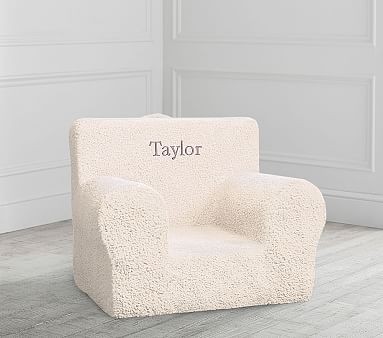Anywhere Chair(R) Insert & Slipcover Set, Cream Sherpa | Pottery Barn Kids
