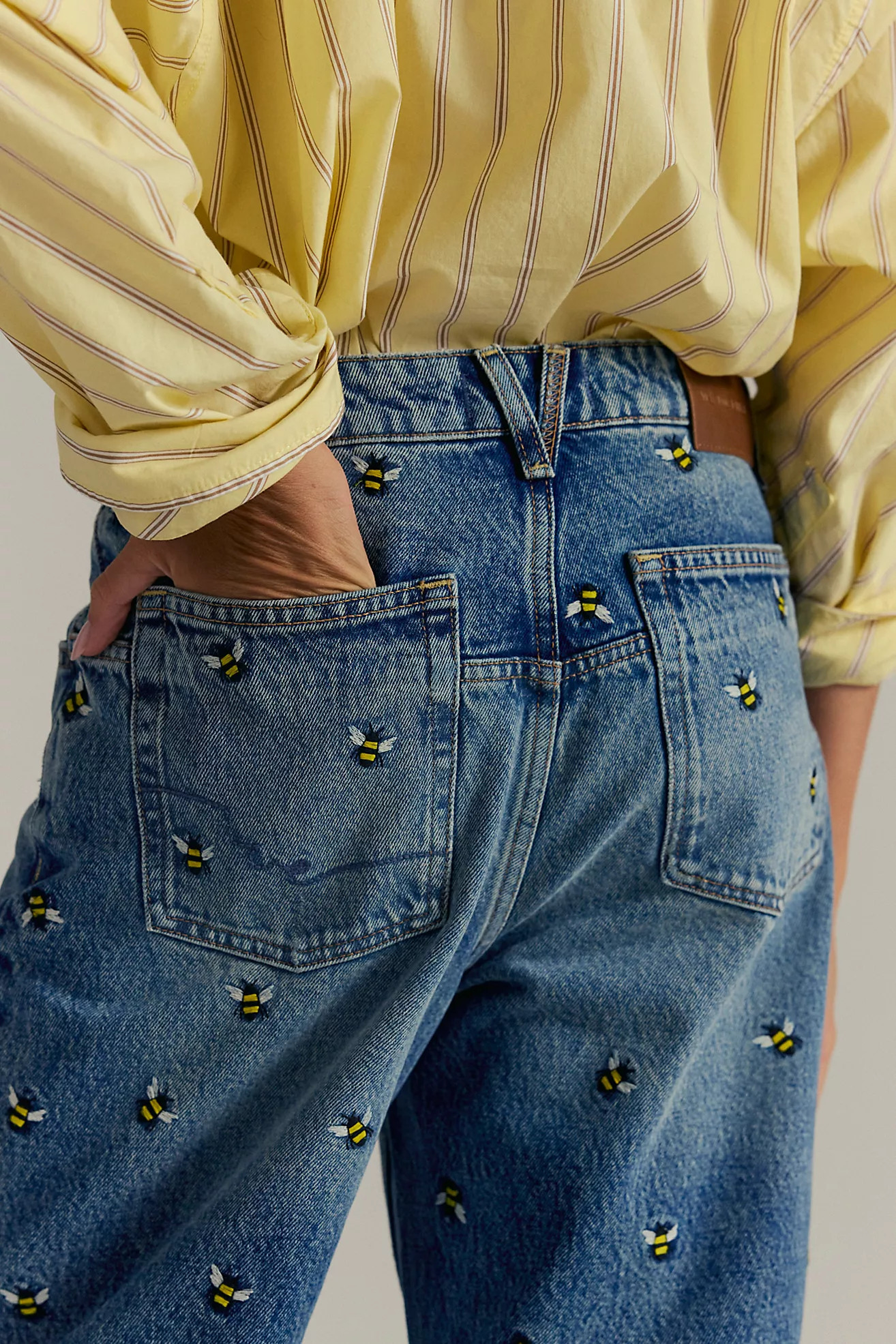 We The Free Deep Trance Embroidered Dropped Boyfriend Jeans | Free People (Global - UK&FR Excluded)