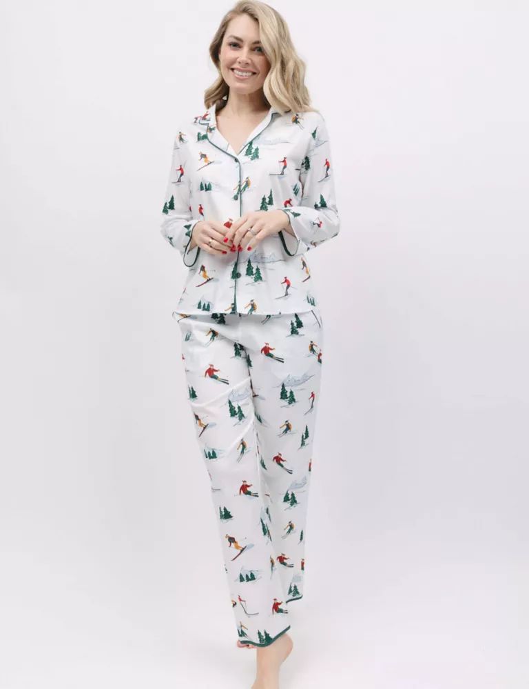 Cotton Modal Ski Print Pyjama Set | Marks & Spencer (UK)