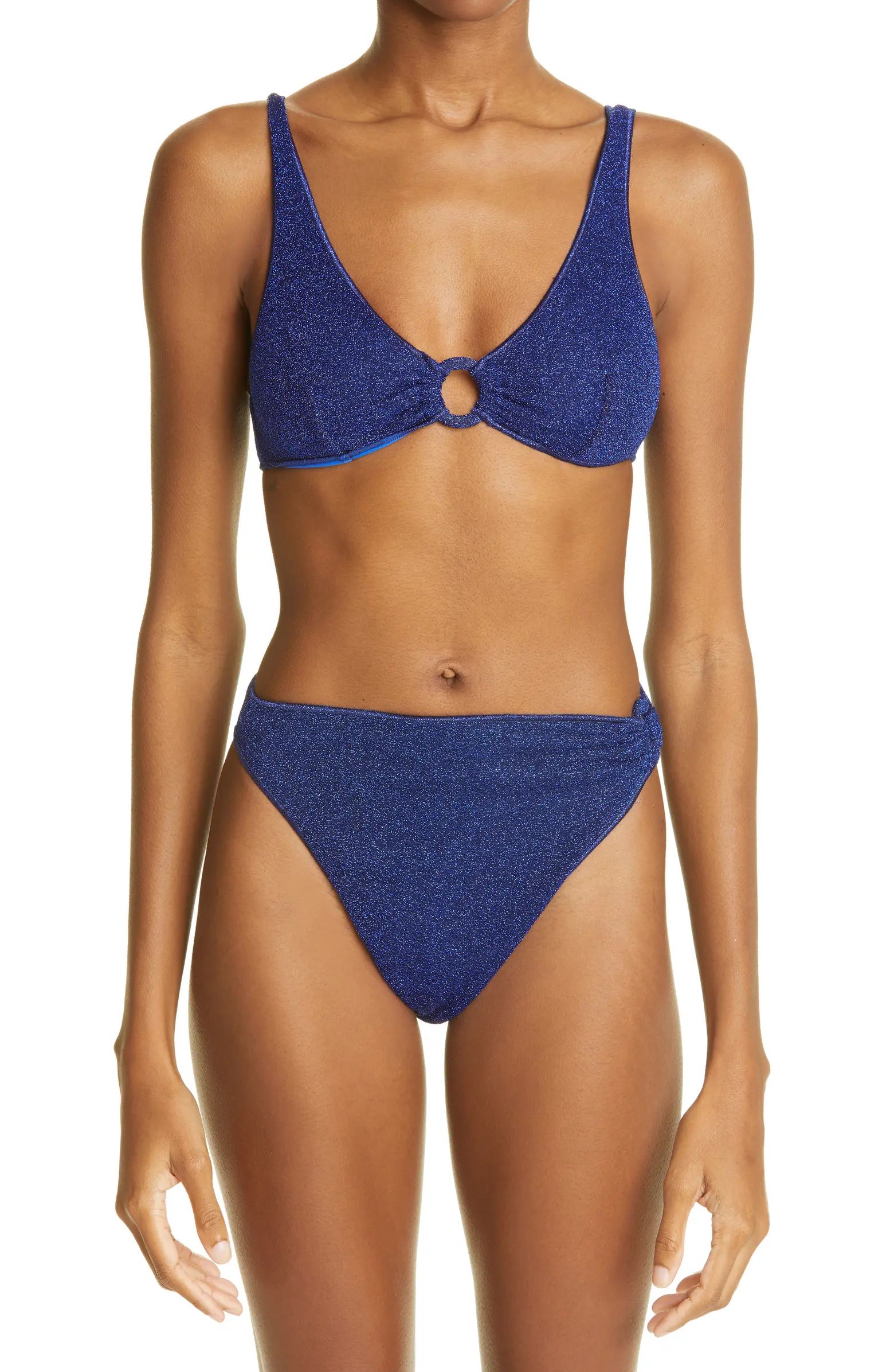 Oséree Lumière Ring Sporty '90s Two-Piece Swimsuit | Nordstrom | Nordstrom