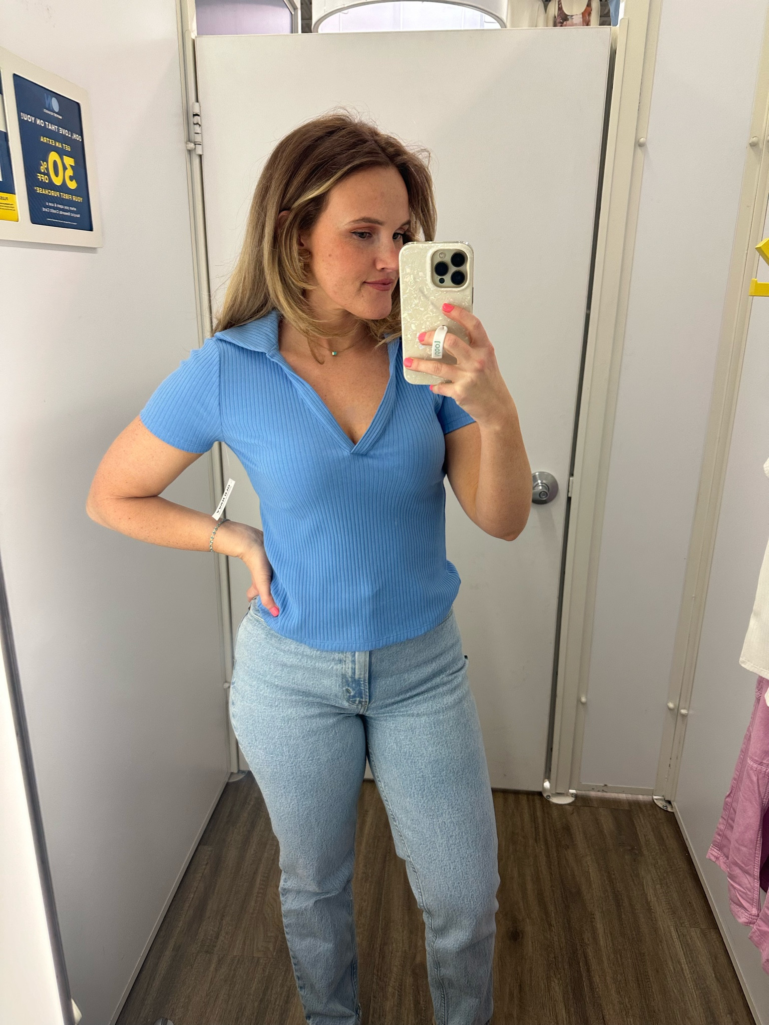 Wearing a XS 

#LTKSeasonal #LTKSpringSale