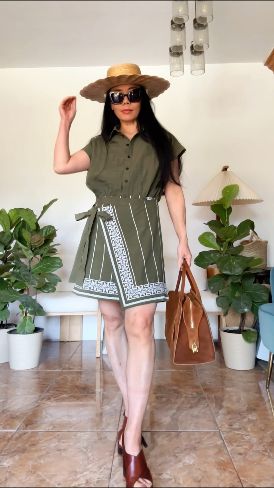 City safari style. 🍃 This cotton one-piece mini wrap skort dress is so easy to wear—breathable, effortless, and with just the right amount of modern safari vibe.

#LTKFestival #LTKootd