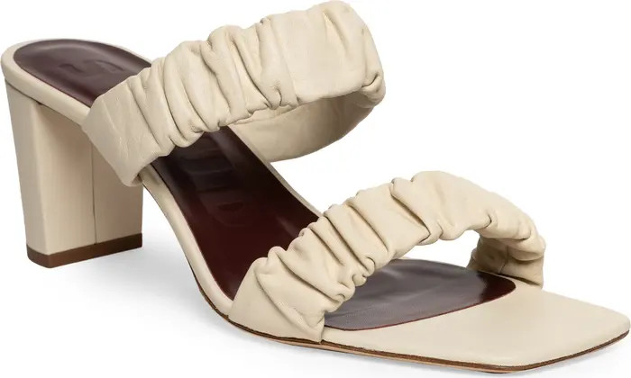 Frankie Ruched Slide Sandal (Women) | Nordstrom