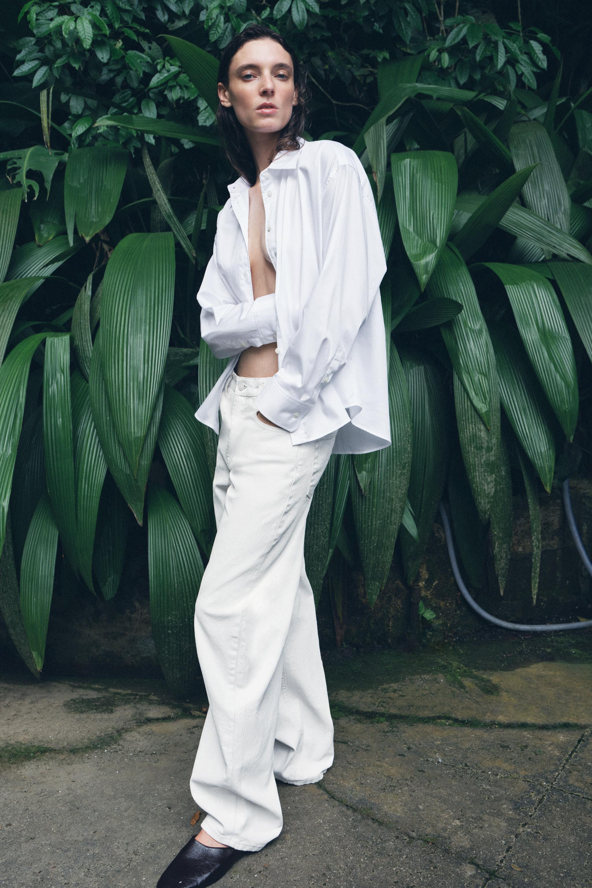 ZW COLLECTION OVERSIZED POPLIN SHIRT | Zara US