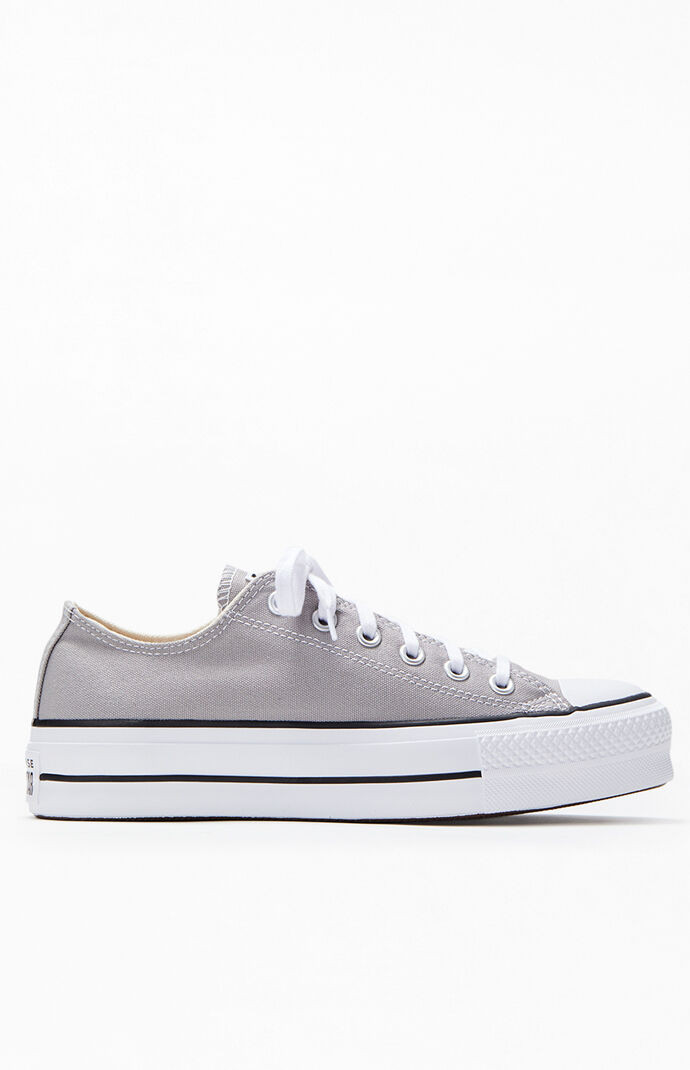 Converse Gray Chuck Taylor Platform Lift Low Top Sneakers - Size 9 | PacSun