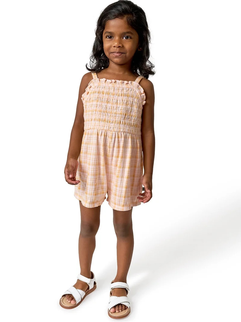 Modern Moments by Gerber Toddler Girl Smocked Romper, Sizes 12 Months - 5T | Walmart (US)