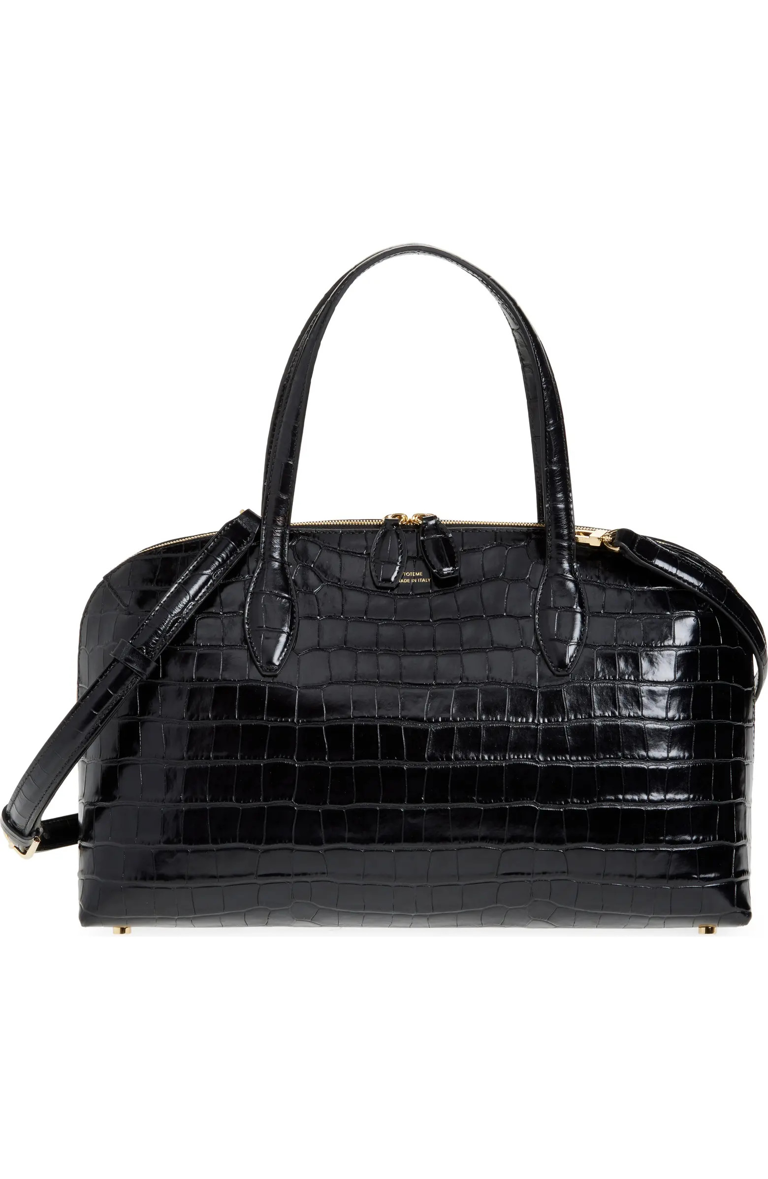 Medium Lounge Croc Embossed Leather Tote | Nordstrom