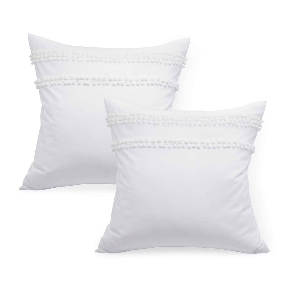 Trina Turk Pom Pom European Sham White | Target
