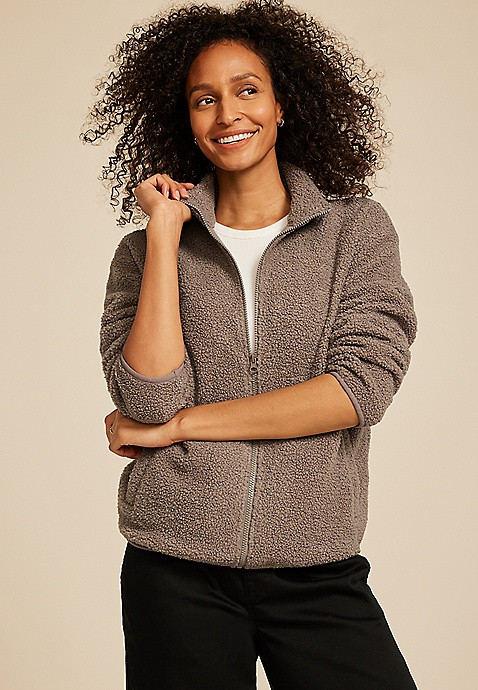 Curly Sherpa Jacket | Maurices
