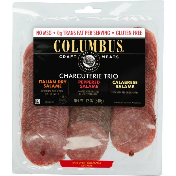 COLUMBUS Charcuterie Salame Meat Trio, 12 oz Pack | Walmart (US)