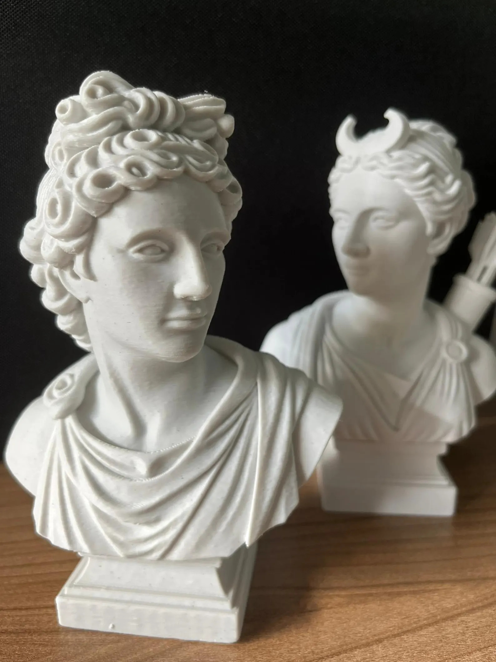 Apollo and Artemis Diana 2-piece Set Decorative Bust Greek Mythology Sculpture Goddess Statues - ... | Etsy (Global)