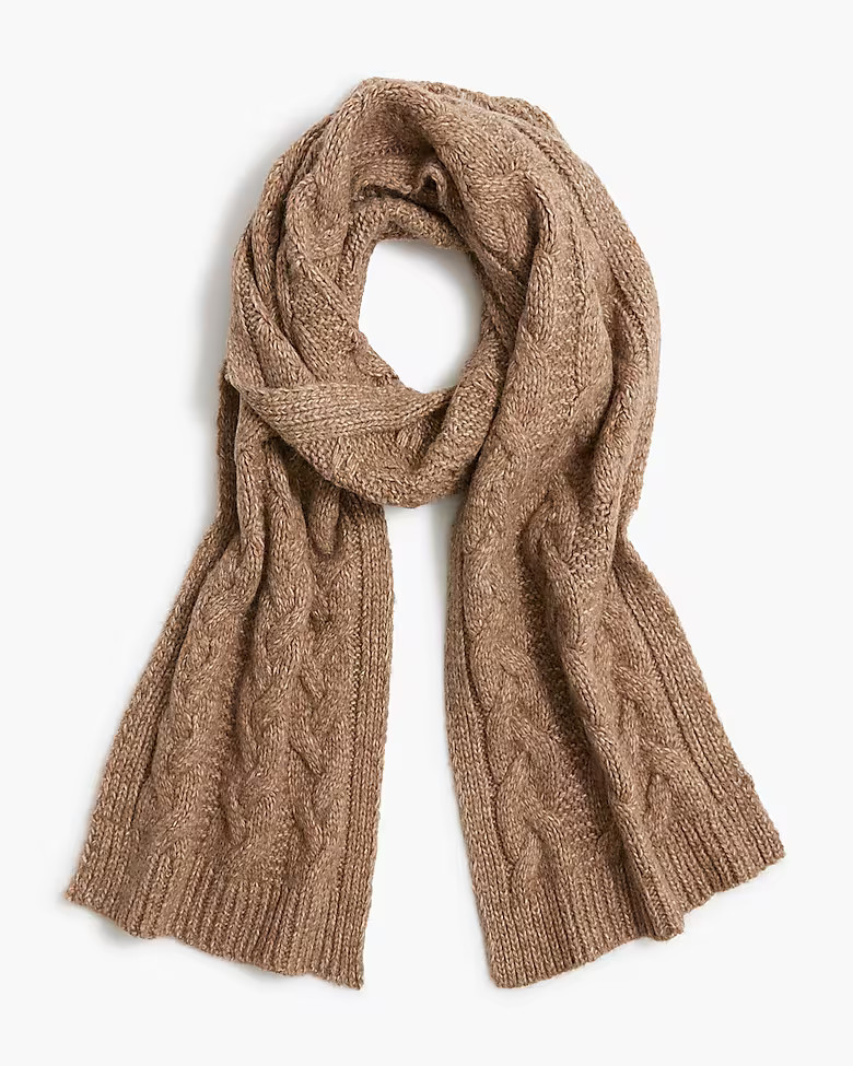 Cable-knit scarf | J.Crew Factory