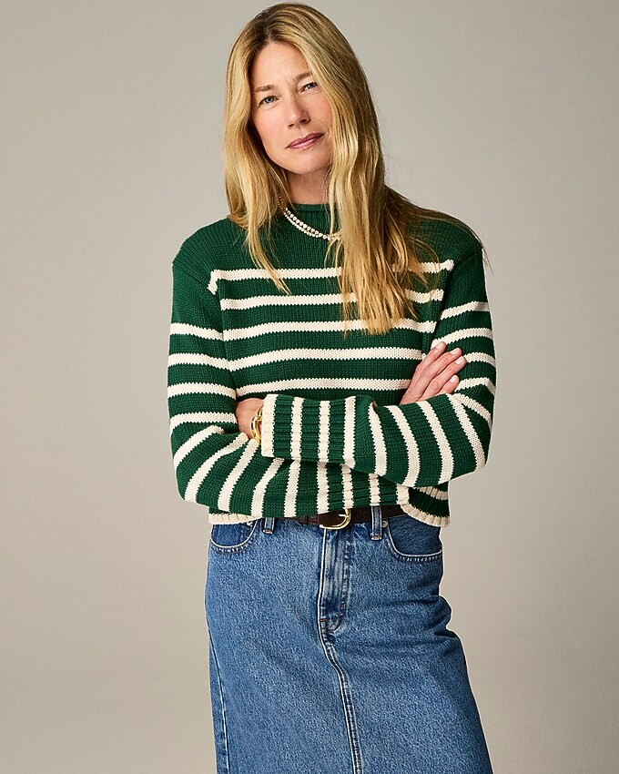 Rollneck™ sweater in stripe | J. Crew US