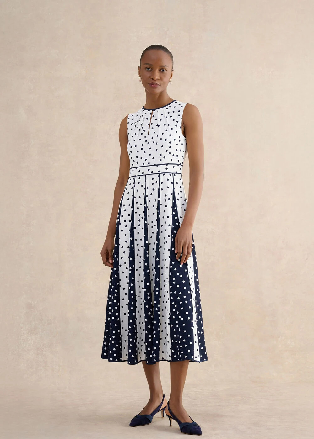 Petite Angelica Spot Dress | Hobbs UK | | Hobbs