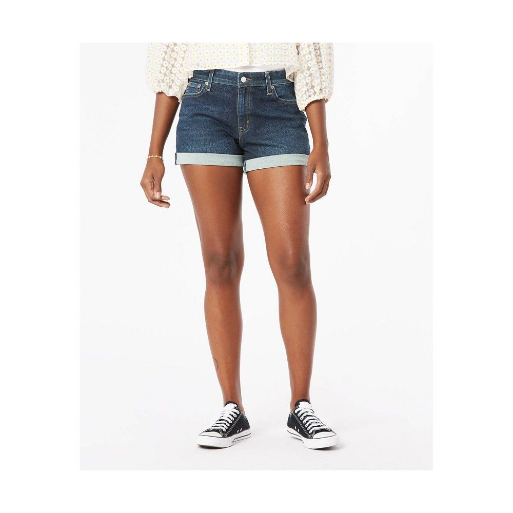 DENIZEN from Levi's Women's High-Rise 3"" Jean Shorts - Denim Queen 14, Blue Queen | Target