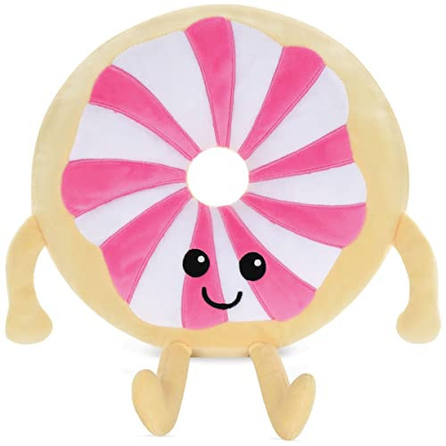 iscream Sweet Donut 10" x 10" Embroidered Accent Plush Pillow - Peppermint | Amazon (US)