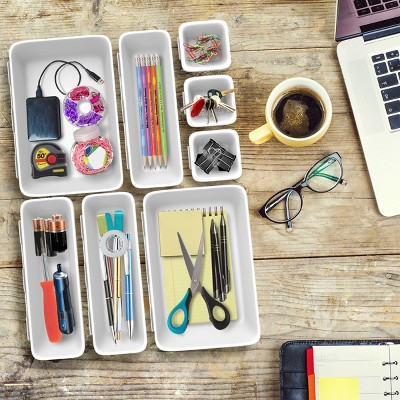 Hastings Home Space Saver Modular Drawer Organizer Bin - 8-pc | Target