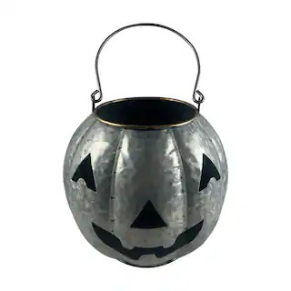 8.5" Silver Jack-O'-Lantern Candle Holder by Ashland® | Michaels | Michaels Stores