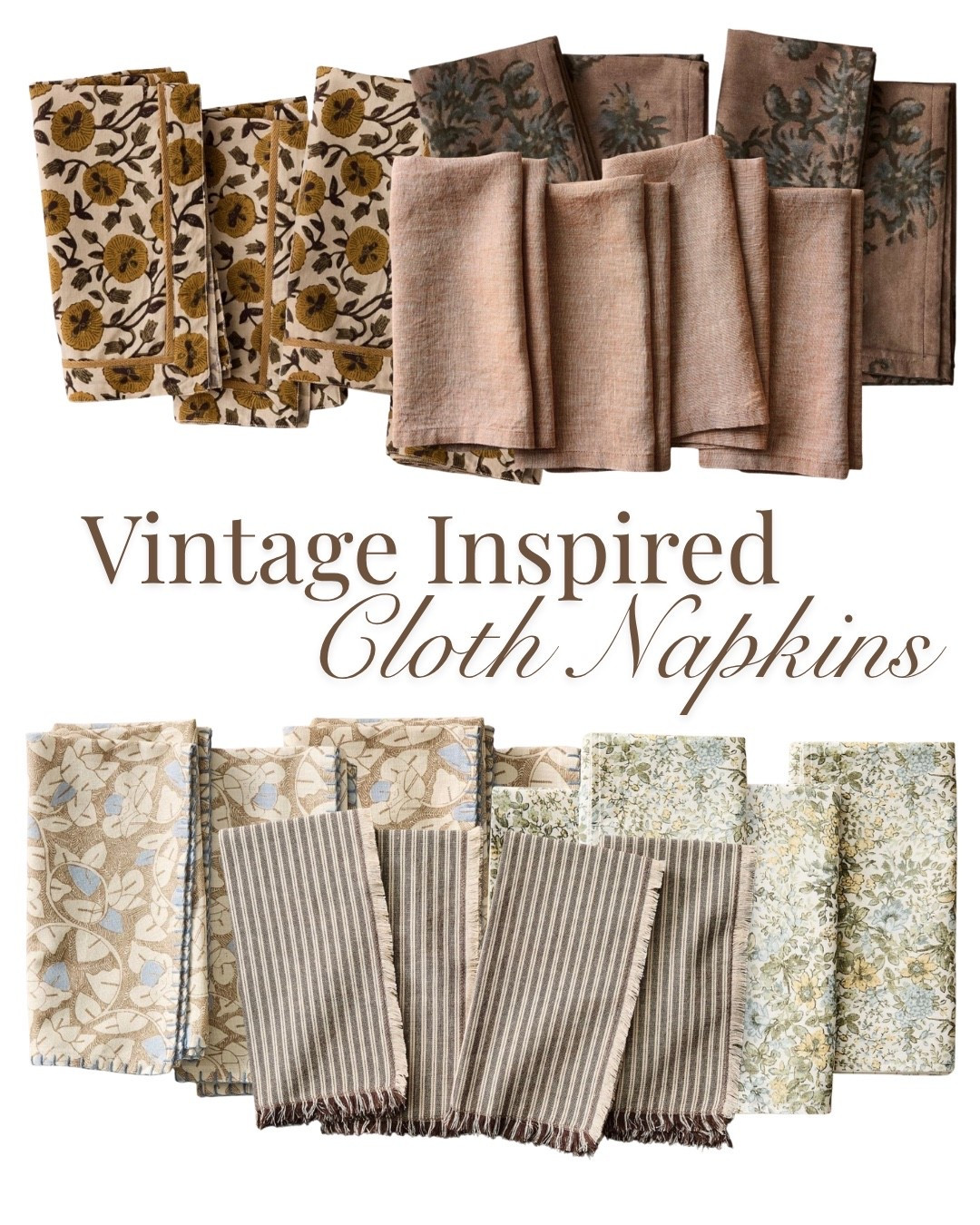 your table doesn’t need more decor
it needs better layers

these vintage inspired cloth napkins add pattern, texture and that collected feel without trying too hard

florals, stripes and soft neutrals all linked here so you can mix or keep it simple

easy way to make everyday dinners feel finished

shop the sets above

#LTKHome #LTKfoodie