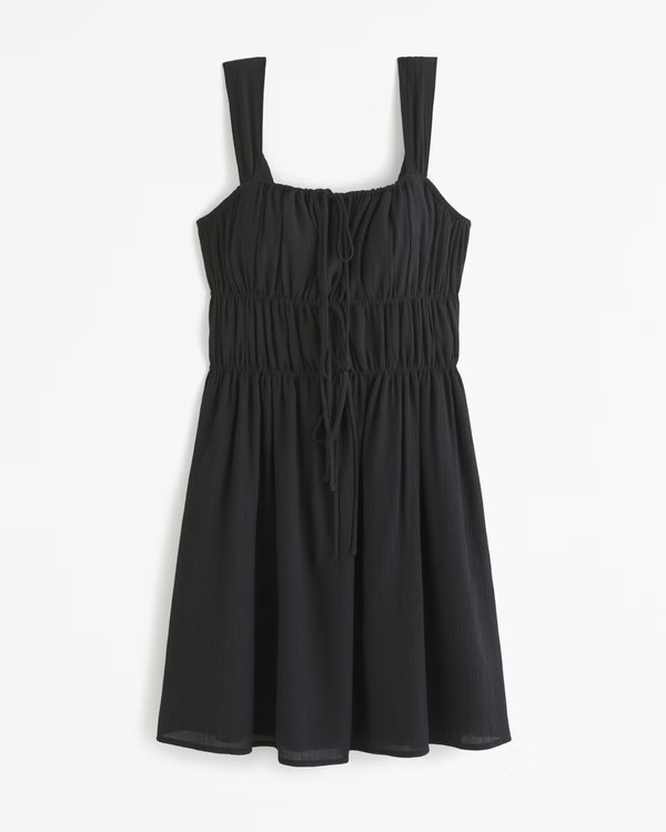 Women's Tie-Front Mini Dress | Women's Dresses & Jumpsuits | Abercrombie.com | Abercrombie & Fitch (US)