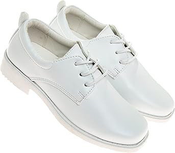 Josmo Boys Dress Shoes - Classic Laceup Oxford Casual Dress Formal Shoes - Black (Toddler/Little ... | Amazon (US)