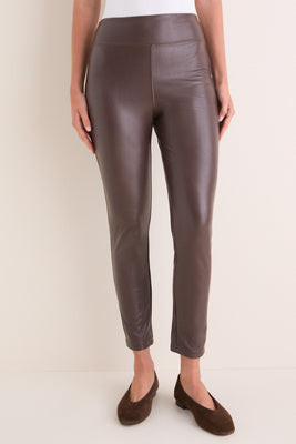 Brown Leather Leggings | Tuckernuck (US)