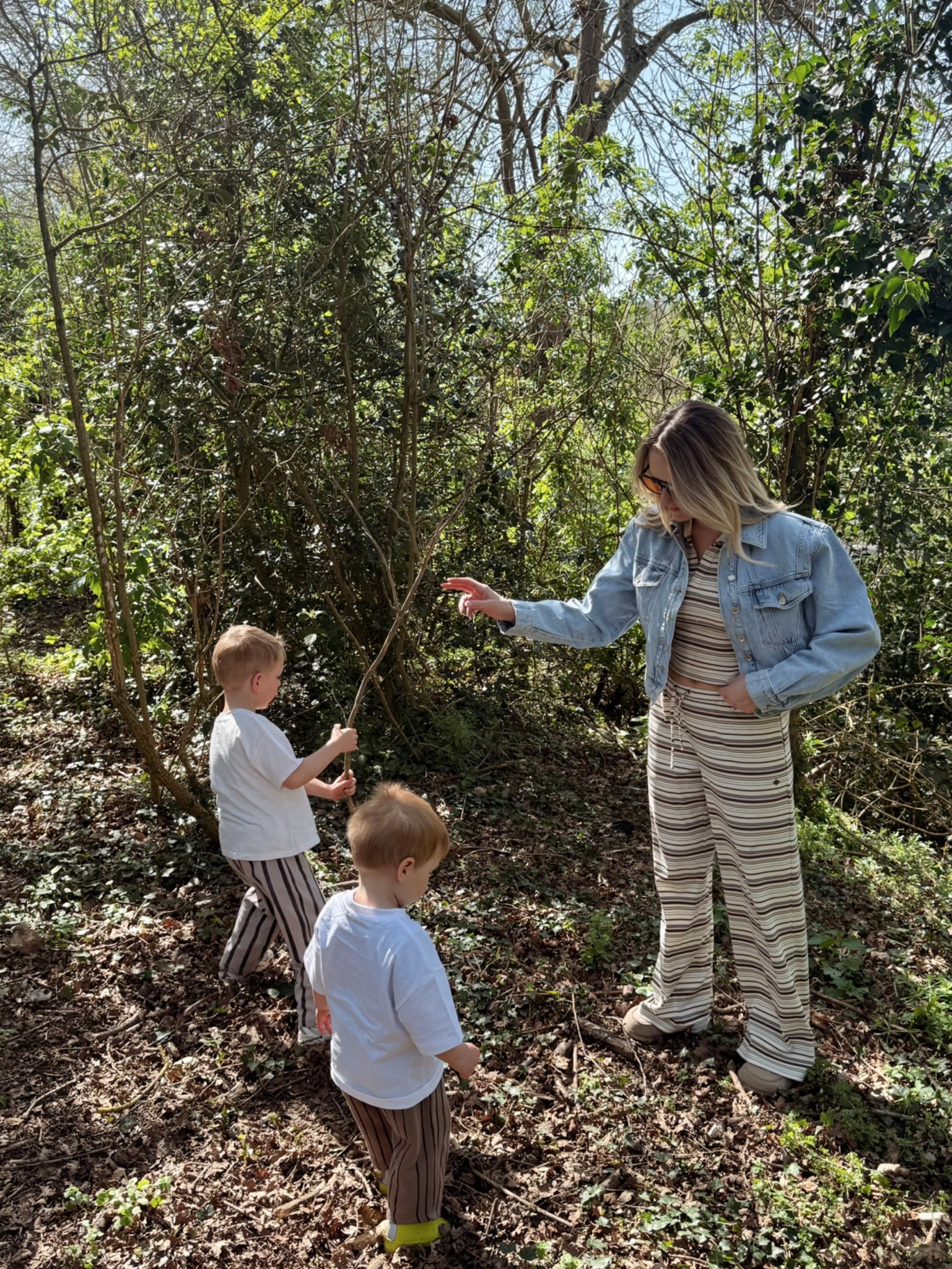 The first of the spring outfits . Love this striped set paired with my new denim jacket. Obviously wearing my suede mules as always 

#LTKstyletip #LTKspring #LTKuk