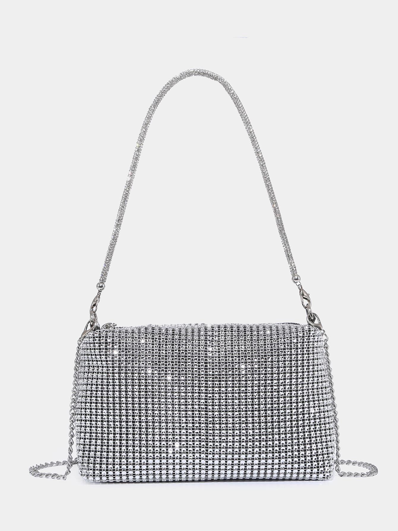 Rhinestone Decor Chain Shoulder Bag | SHEIN