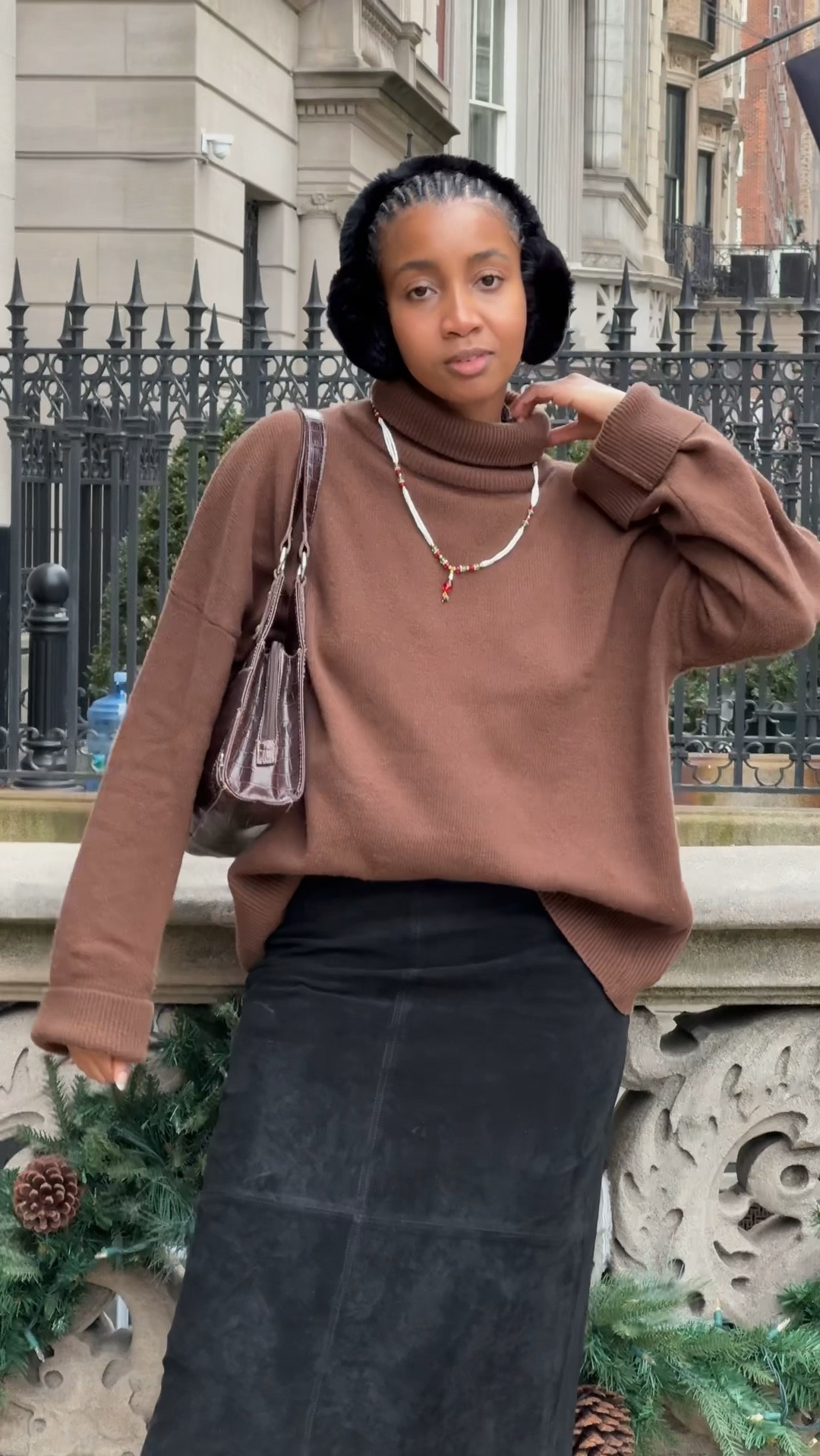 A nyc outfit of the day! 
My favorite sweater for fall, winter, and into early spring! Shoes are from target! The rest of the outfit is second hand but will link what I can or something similar. 

#LTKfindsunder100 #LTKfindsunder50 #LTKstyletip