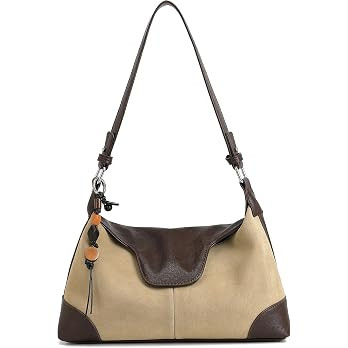 Suede Crescent Shoulder for Women, Lightweight Crossbody Bag with Tassel Charm, Includes Free Cha... | Amazon (US)