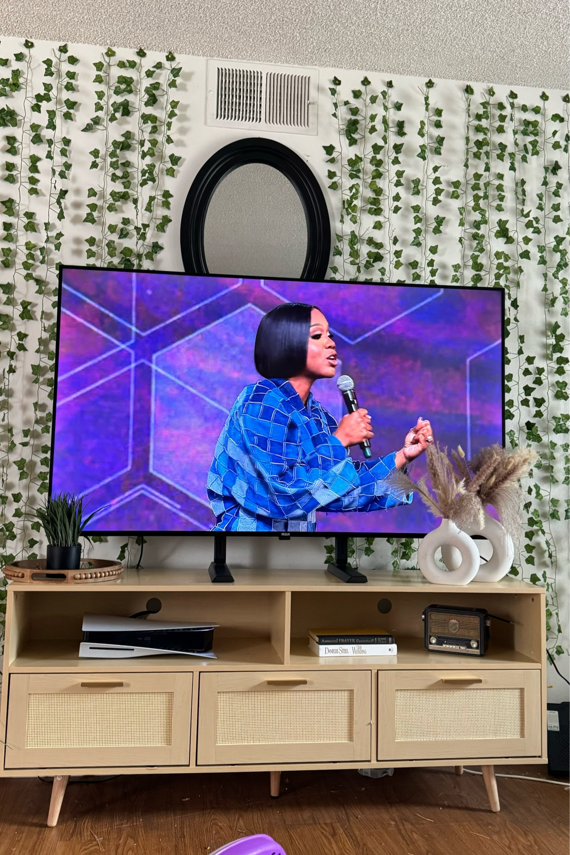 Boho TV stand 

#LTKfindsunder100 #LTKfamily #LTKhome