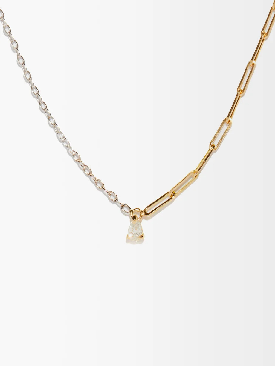 Diamond & 18kt gold necklace | Yvonne Léon | Matches (UK)