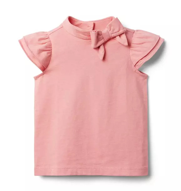 Ruffle Sleeve Bow Jersey Top | Janie and Jack