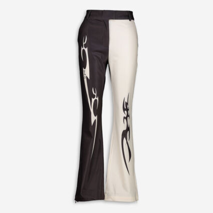 Black & White Two Tone Trousers | TK Maxx