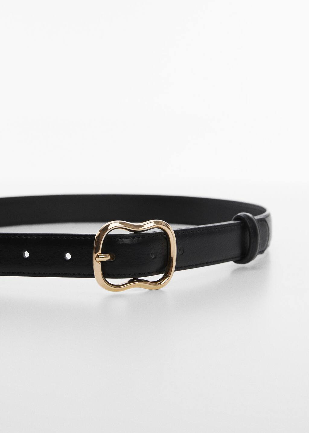 Crocodile-effect belt -  Women | Mango USA | MANGO (US)